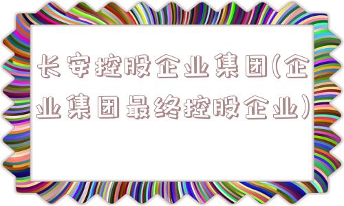 长安控股企业集团(企业集团最终控股企业)