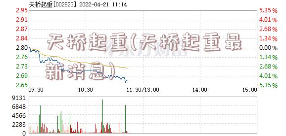 天桥起重(天桥起重最新消息)