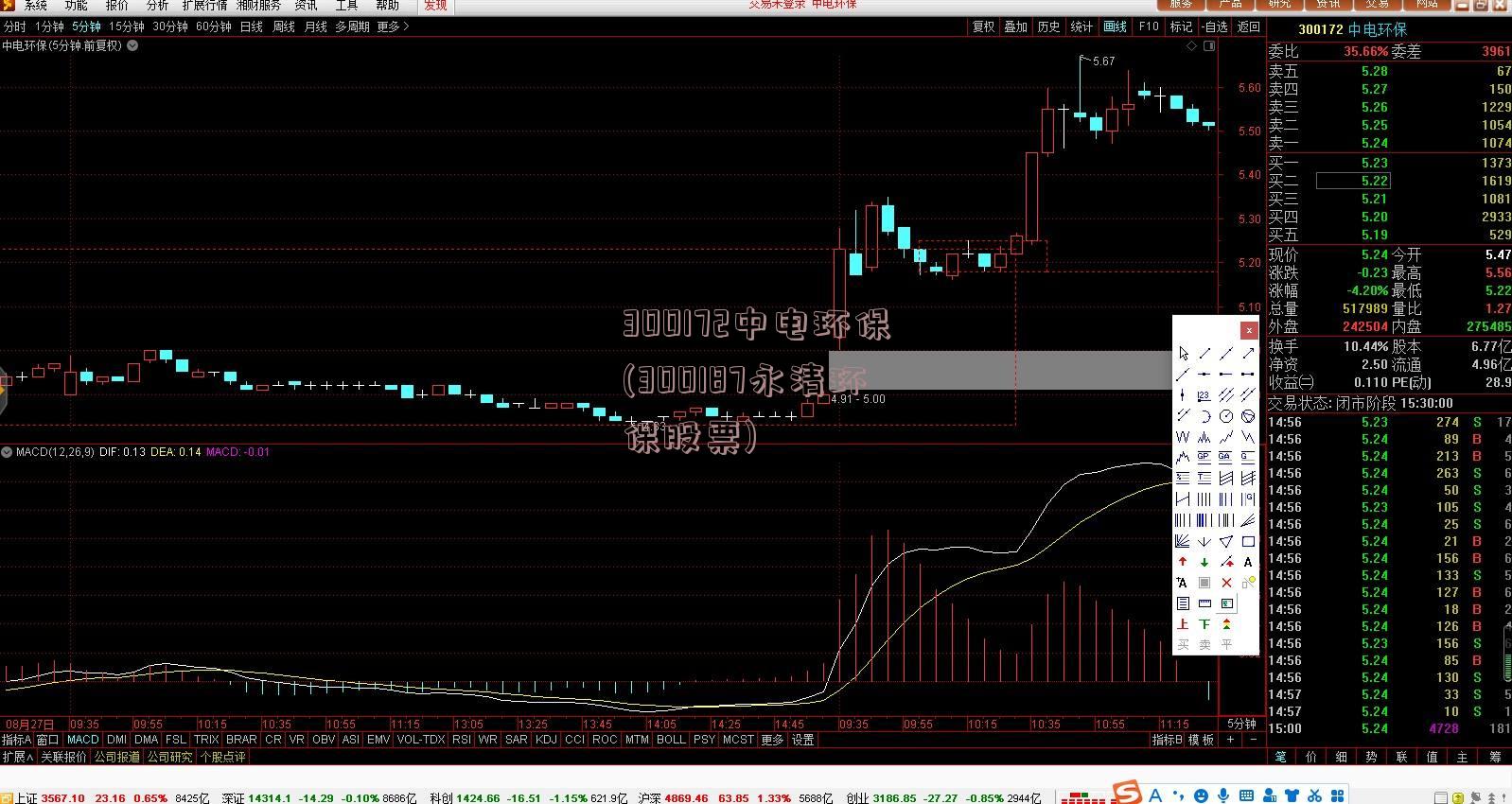 300172中电环保(300187永清环保股票)