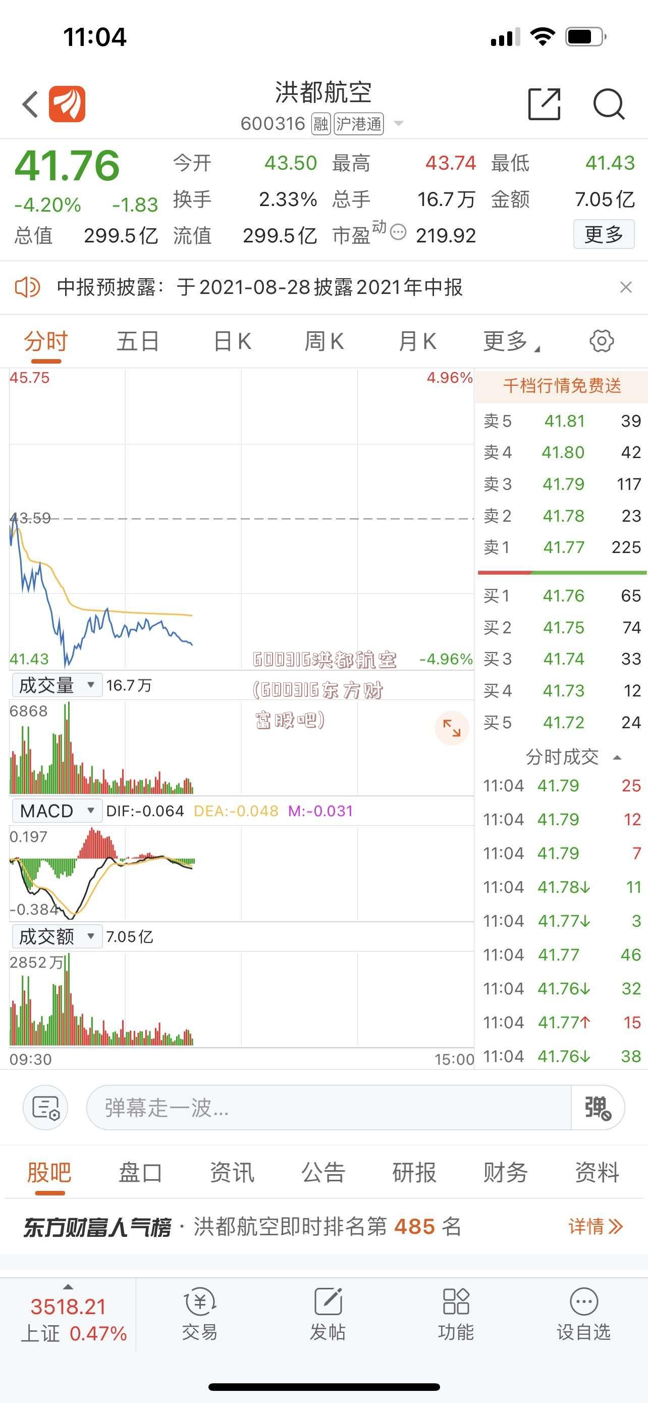 600316洪都航空(600316东方财富股吧)