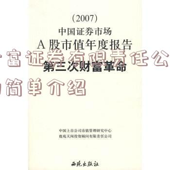 财富证券有限责任公司的简单介绍