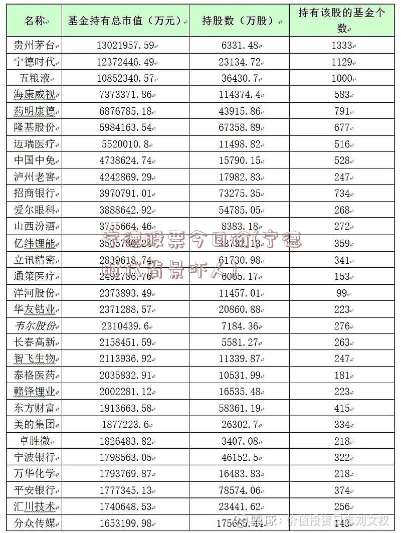 宁德股票今日价(宁德时代背景吓人)