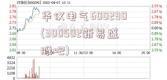 华仪电气600290(300502新易盛股吧)