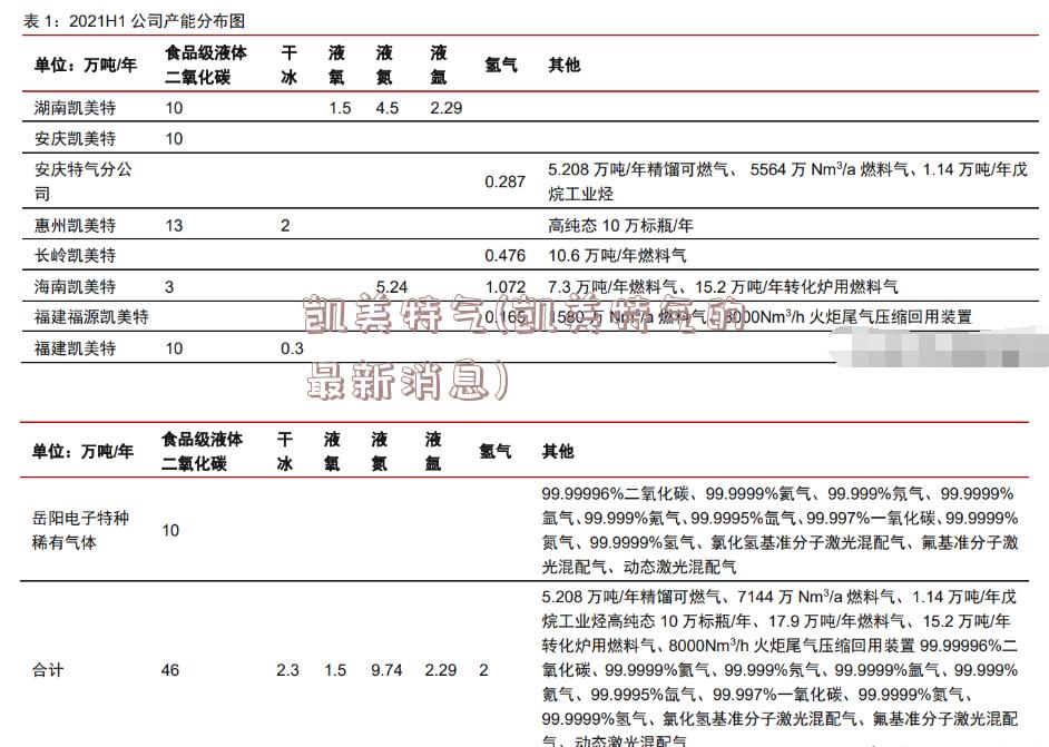 凯美特气(凯美特气的最新消息)