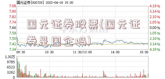 国元证券股票(国元证券是国企吗)