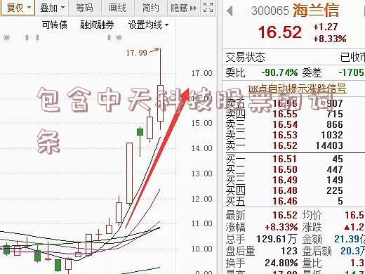 包含中天科技股票的词条