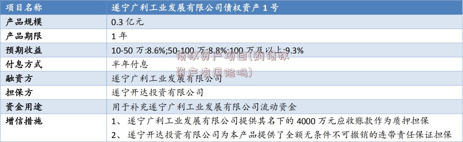 债权资产项目(购债权资产有风险吗)