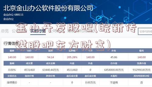 金山开发股吧(皖新传媒股吧东方财富)