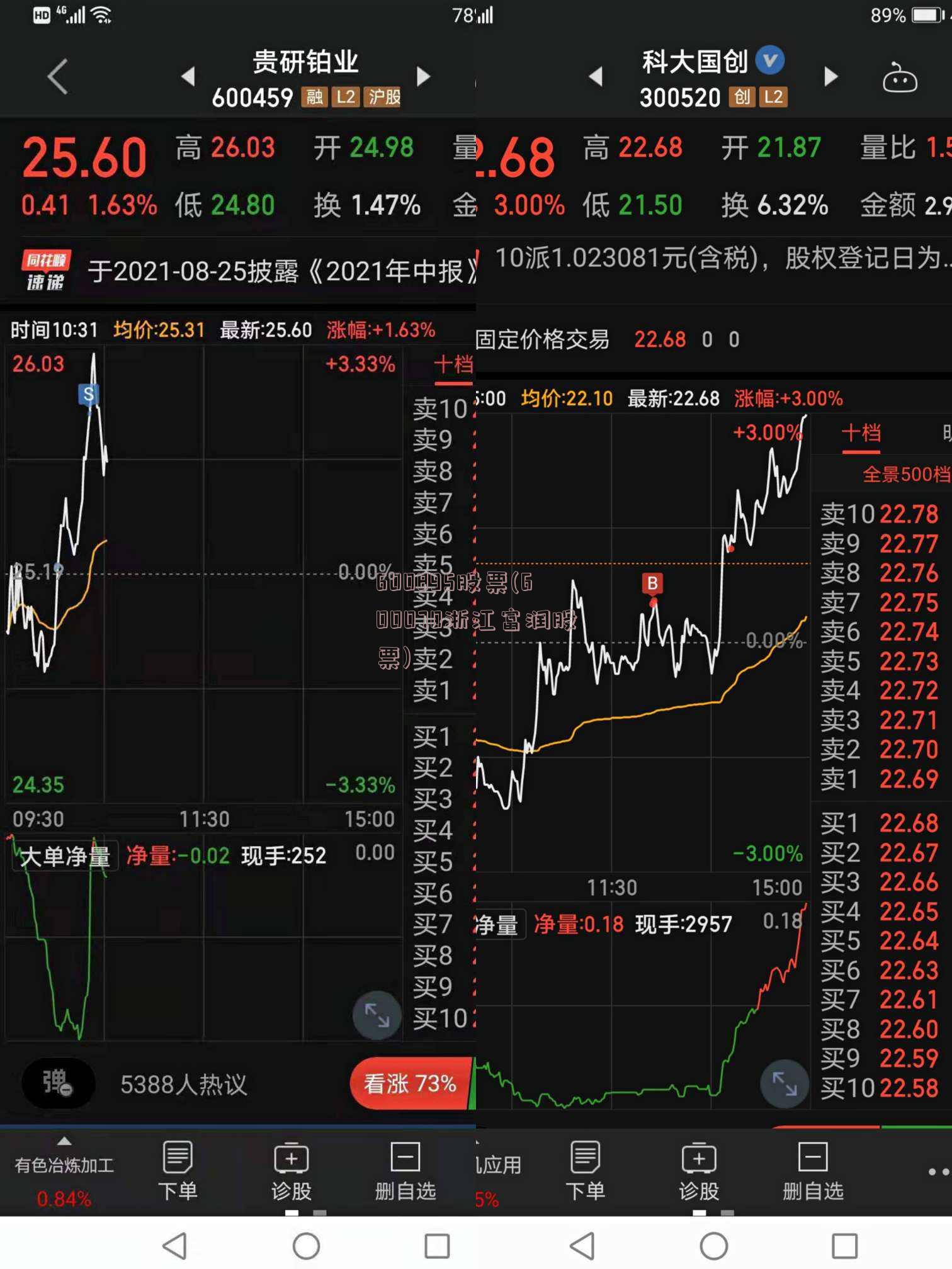 600895股票(600070浙江富润股票)