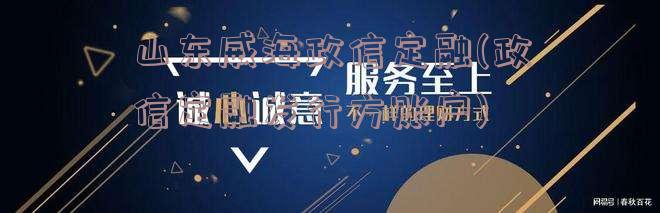 山东威海政信定融(政信定融发行方账户)