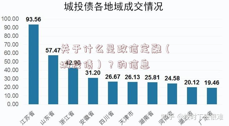 关于什么是政信定融（城投债）？的信息