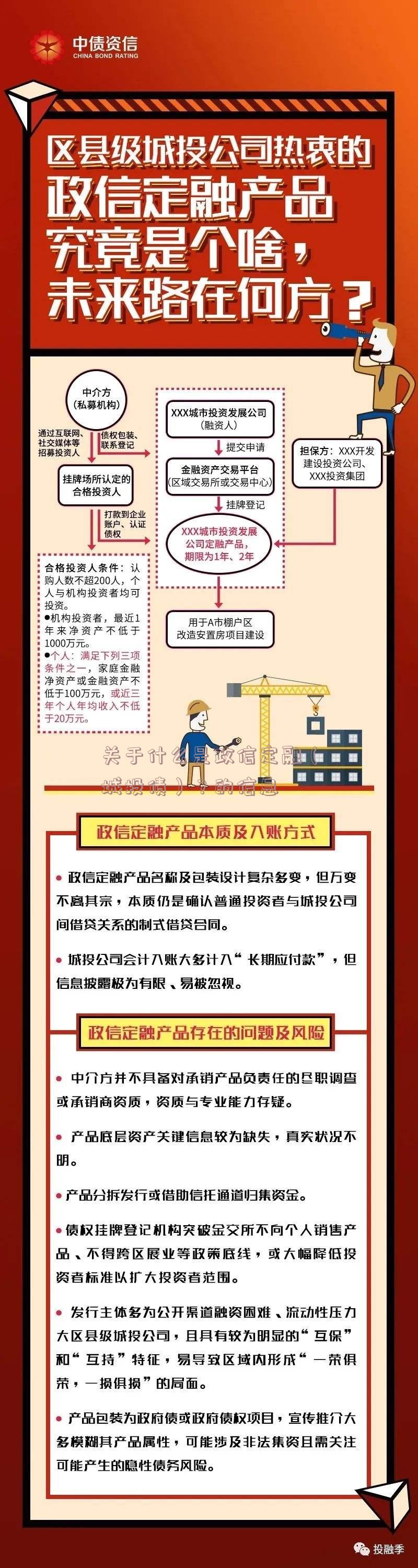 关于什么是政信定融（城投债）？的信息