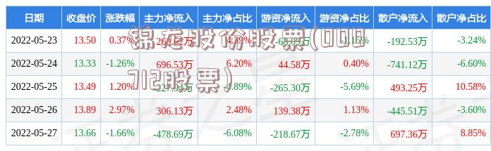 锦龙股份股票(000712股票)