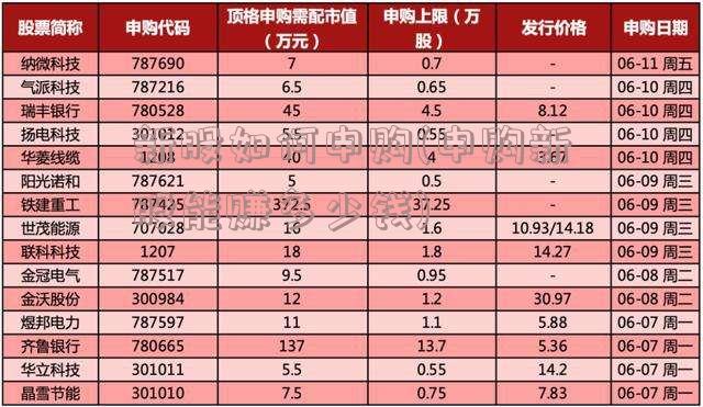 新股如何申购(申购新股能赚多少钱)