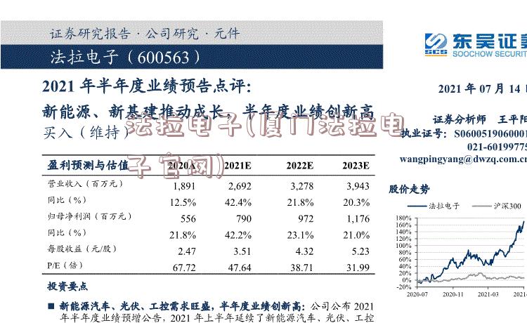 法拉电子(厦门法拉电子官网)