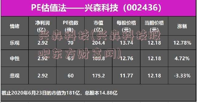 兴森科技(兴森科技股吧东方财富网)