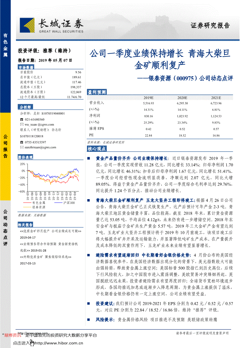 银泰资源(600612老凤祥)