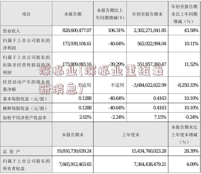 深振业(深振业重组最新消息)