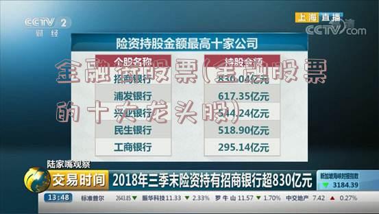 金融街股票(金融股票的十大龙头股)