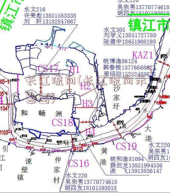 长江流向(长江流向示意图)