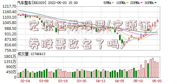 宏源证券股票(宏源证券股票改名了吗)