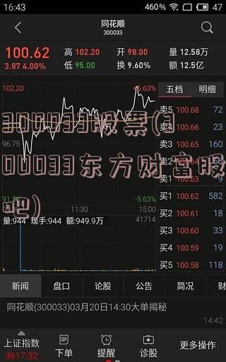 300033股票(300033东方财富股吧)