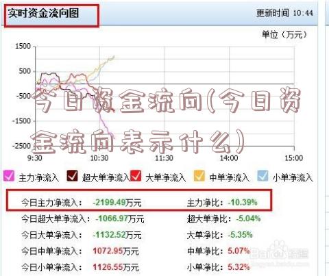 今日资金流向(今日资金流向表示什么)