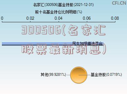 300506(名家汇股票最新消息)