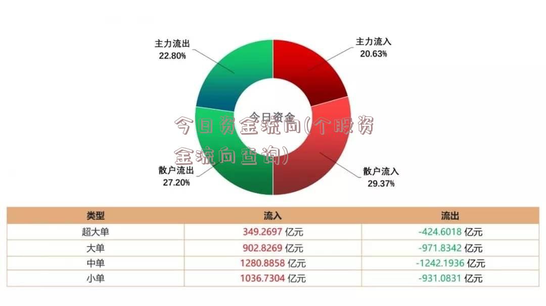 今日资金流向(个股资金流向查询)