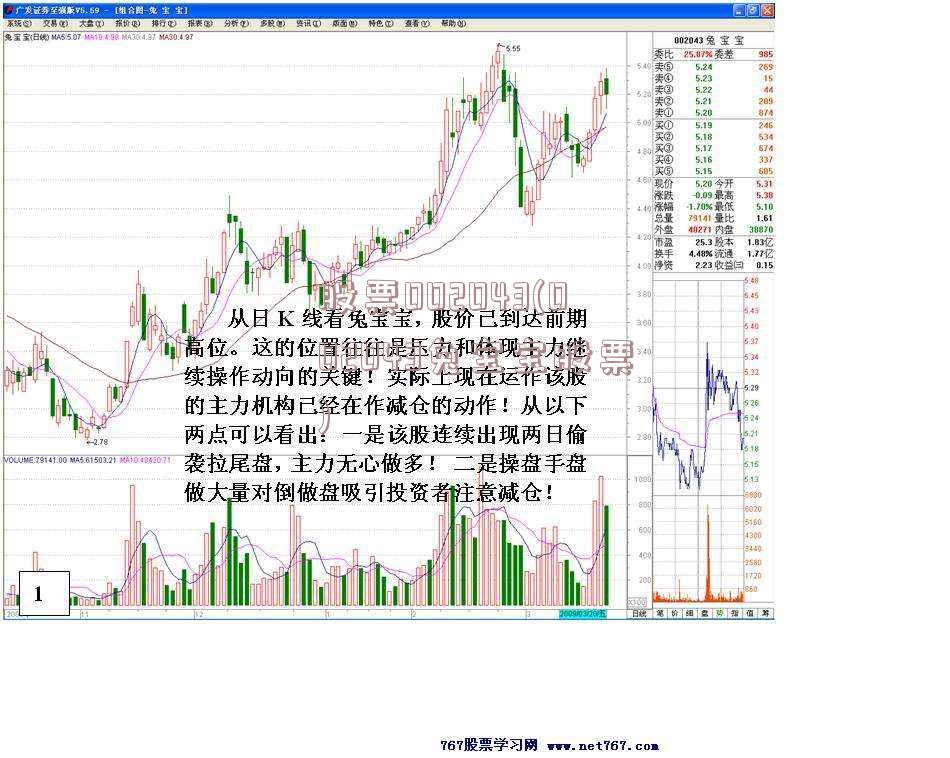 股票002043(002043兔宝宝股票)