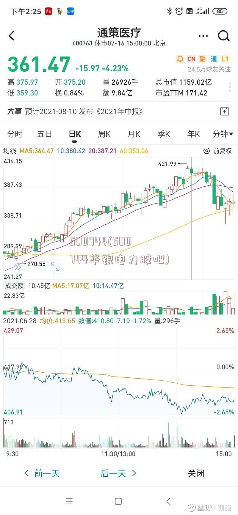 600744(600744华银电力股吧)