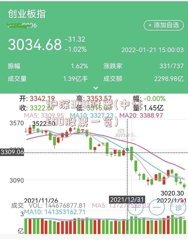 沪深300股票(中证500股票一览)