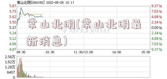 常山北明(常山北明最新消息)