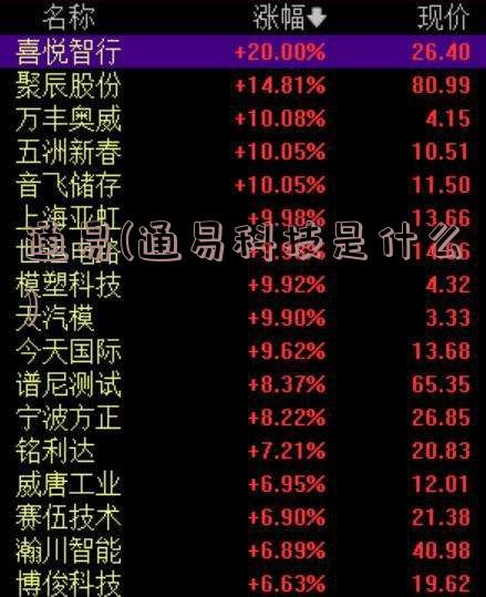 通易(通易科技是什么)