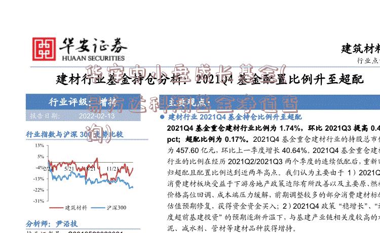 华安中小盘成长基金(易方达科翔基金净值查询)