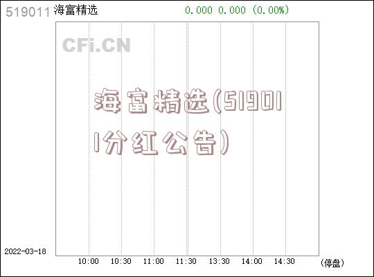 海富精选(519011分红公告)