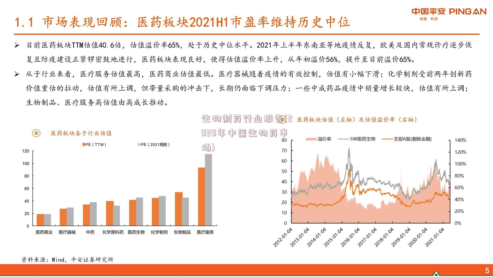 生物制药行业报告(2020年中国生物药市场)