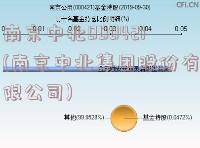 南京中北000421(南京中北集团股份有限公司)