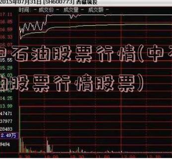 中石油股票行情