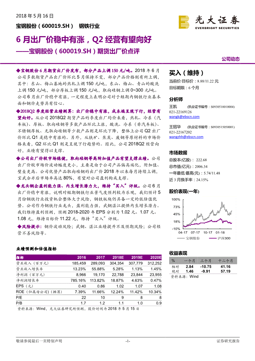 600019股票(600019股票代码)