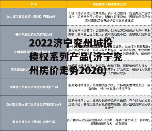 2022济宁兖州城投债权系列产品(济宁兖州房价走势2020)