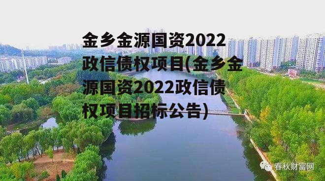 金乡金源国资2022政信债权项目(金乡金源国资2022政信债权项目招标公告)