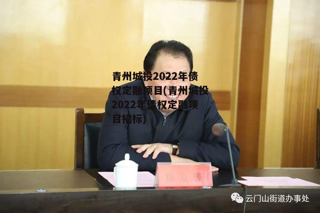 青州城投2022年债权定融项目(青州城投2022年债权定融项目招标)