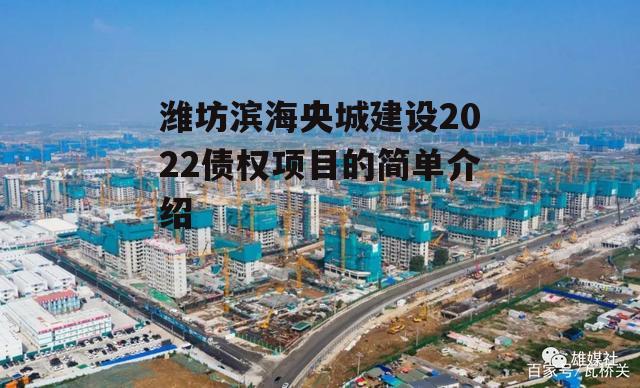 潍坊滨海央城建设2022债权项目的简单介绍