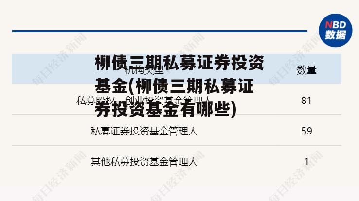 柳债三期私募证券投资基金(柳债三期私募证券投资基金有哪些)