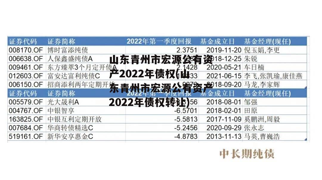 山东青州市宏源公有资产2022年债权(山东青州市宏源公有资产2022年债权转让)