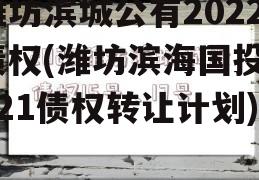 潍坊滨城公有2022债权(潍坊滨海国投2021债权转让计划)