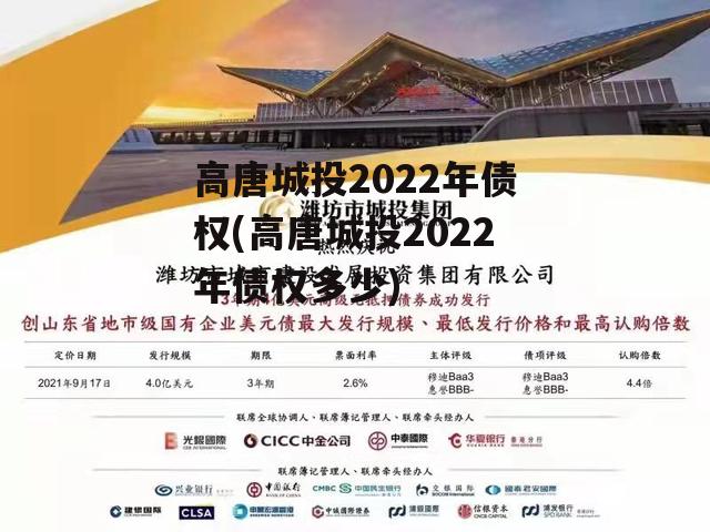 高唐城投2022年债权(高唐城投2022年债权多少)