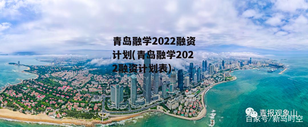 青岛融学2022融资计划(青岛融学2022融资计划表)