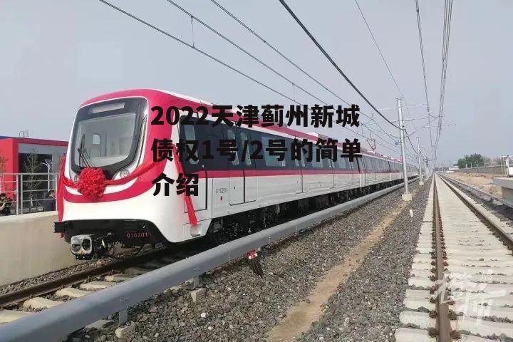 2022天津蓟州新城债权1号/2号的简单介绍